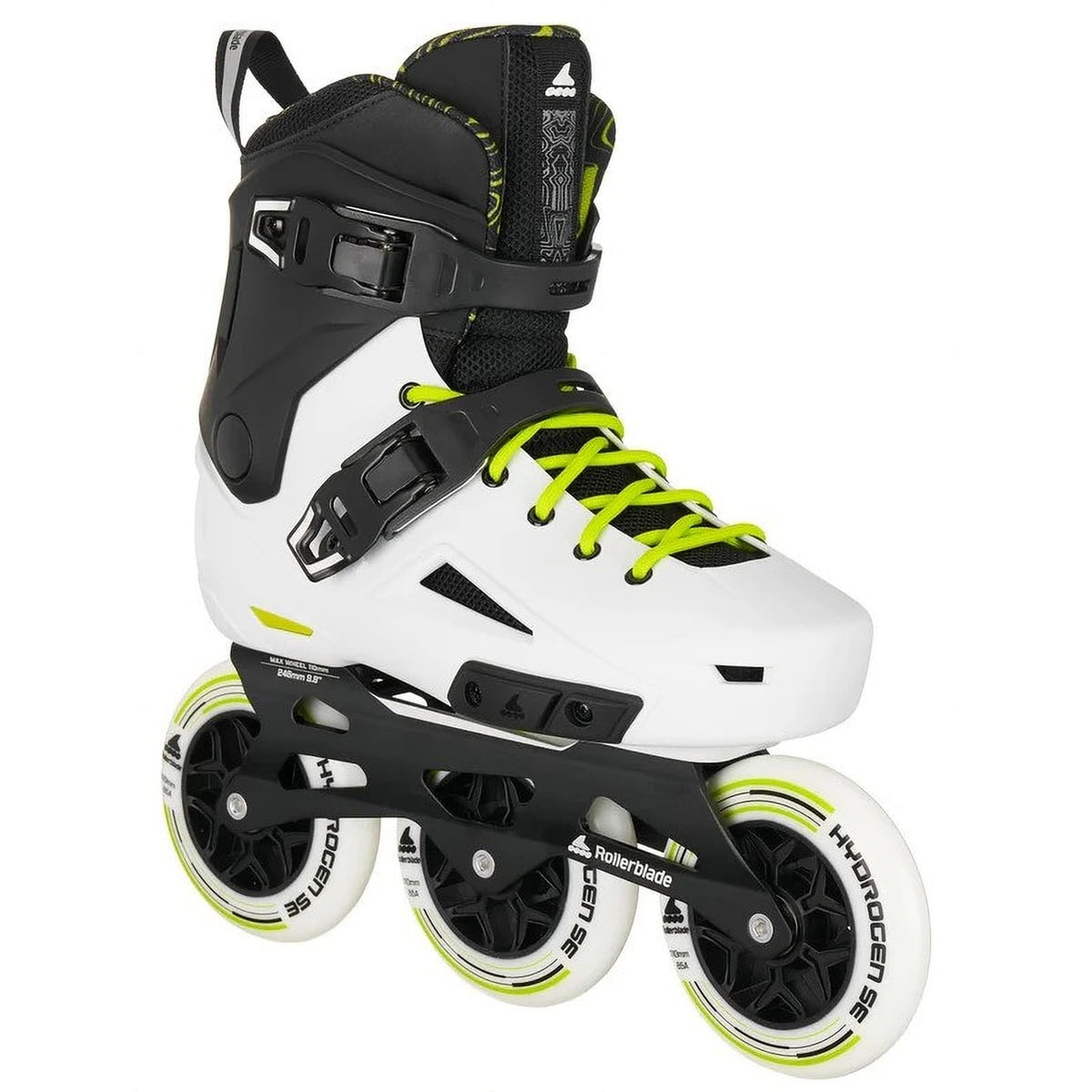 ROLLERBLADE Adult Unisex Lightning 110 White/Black Inline Skates, Size: 8