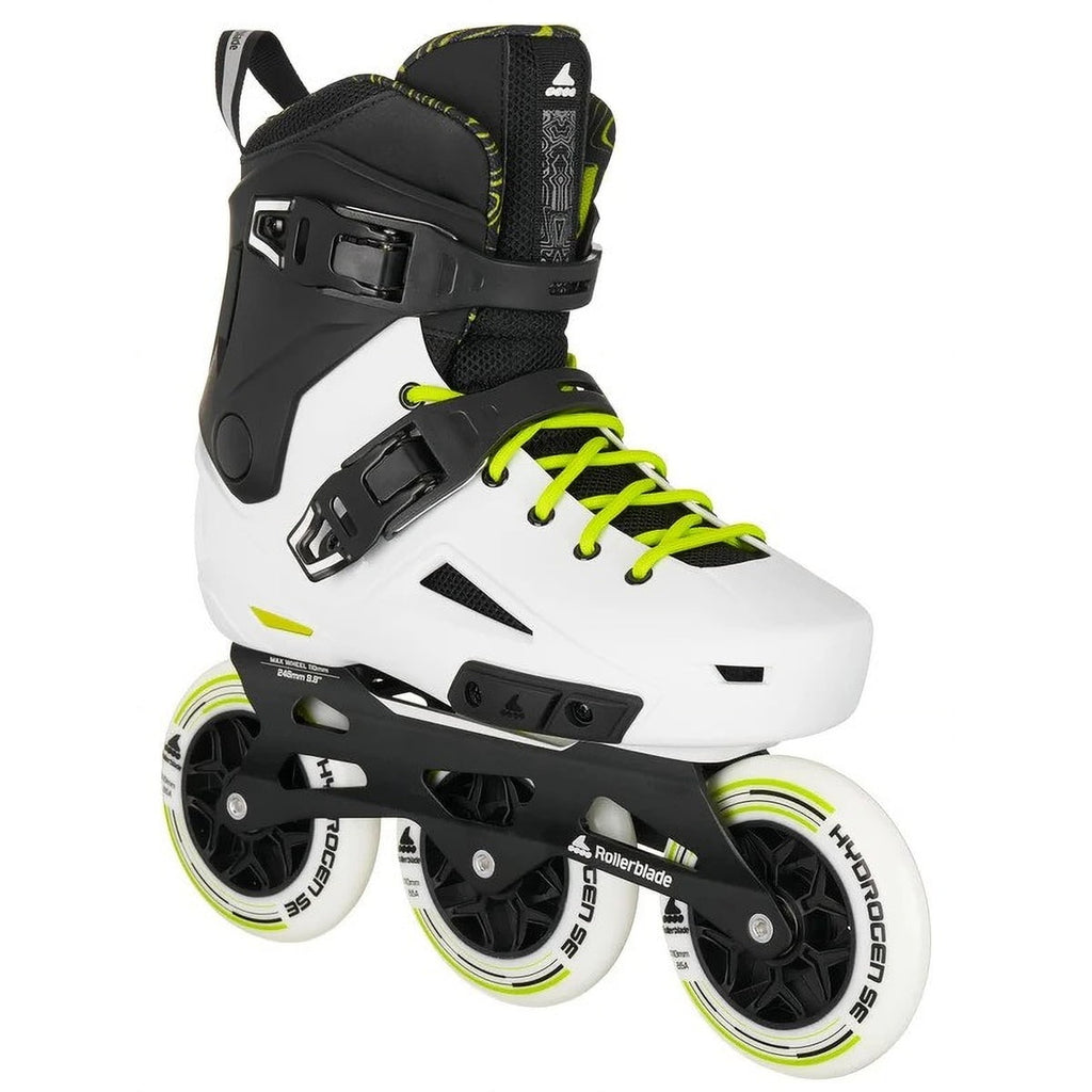 ROLLERBLADE Adult Unisex Lightning 110 White/Black Inline Skates, Size: 8