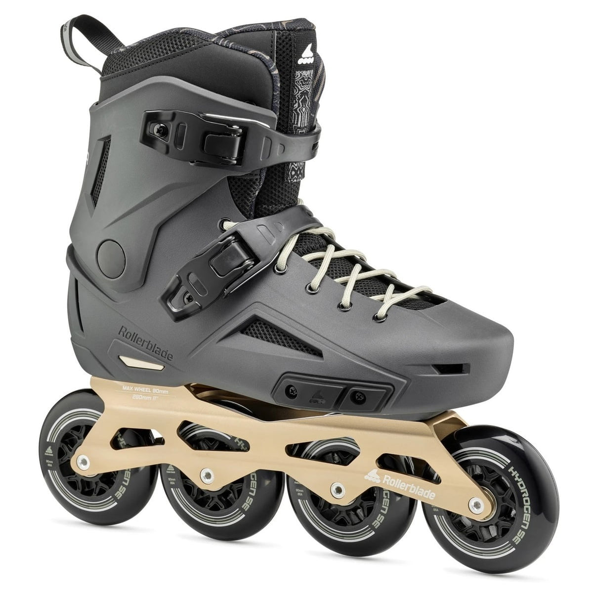 ROLLERBLADE Adult Unisex Lightning 90 Anthracite/Taupe Performance Skates, Size: 12