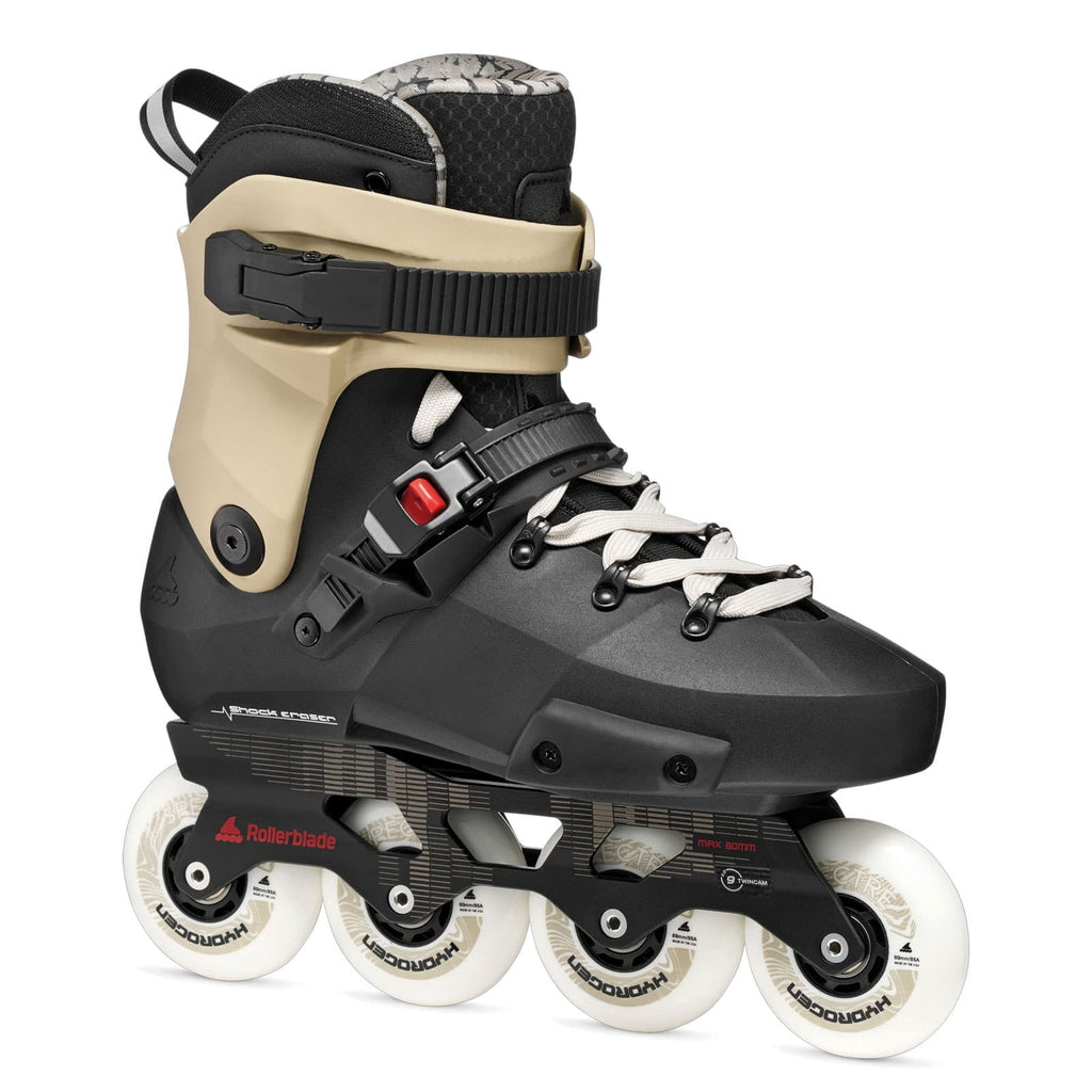 ROLLERBLADE Men's Twister XT Black/Sand/Red Inline Skates, Size: 13/13.5