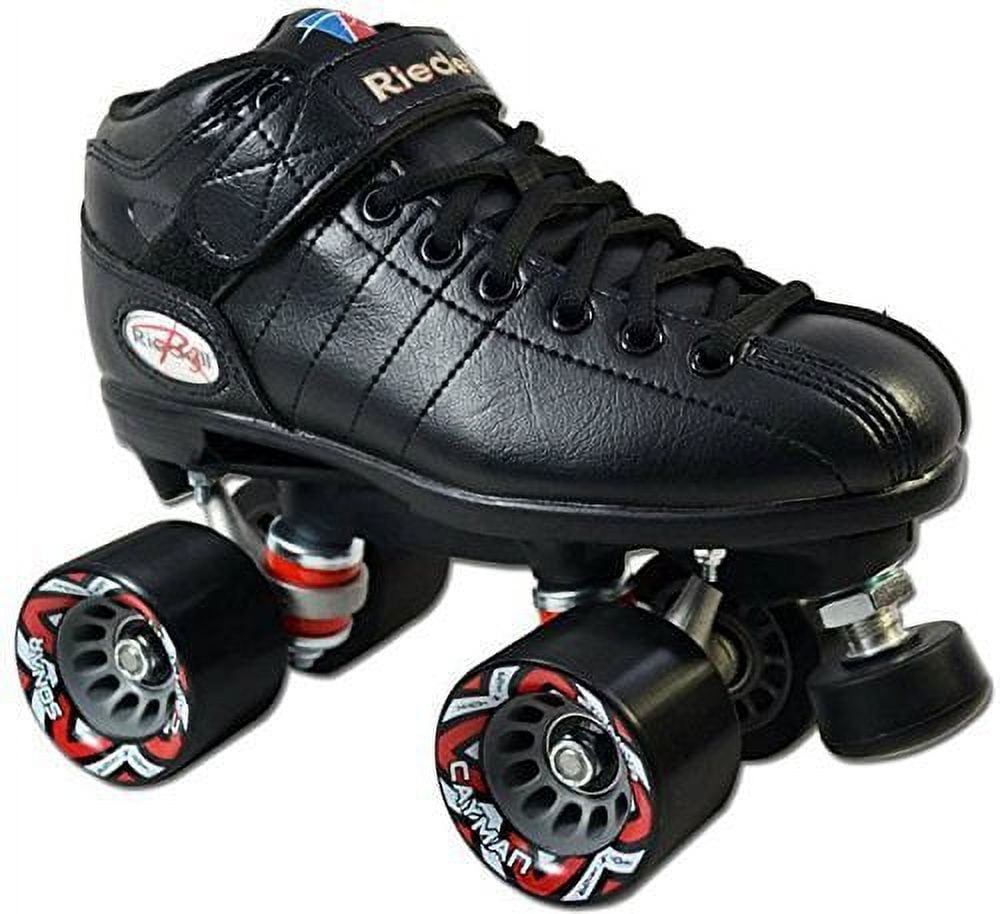 Riedell R3 Black Quad Speed Skates