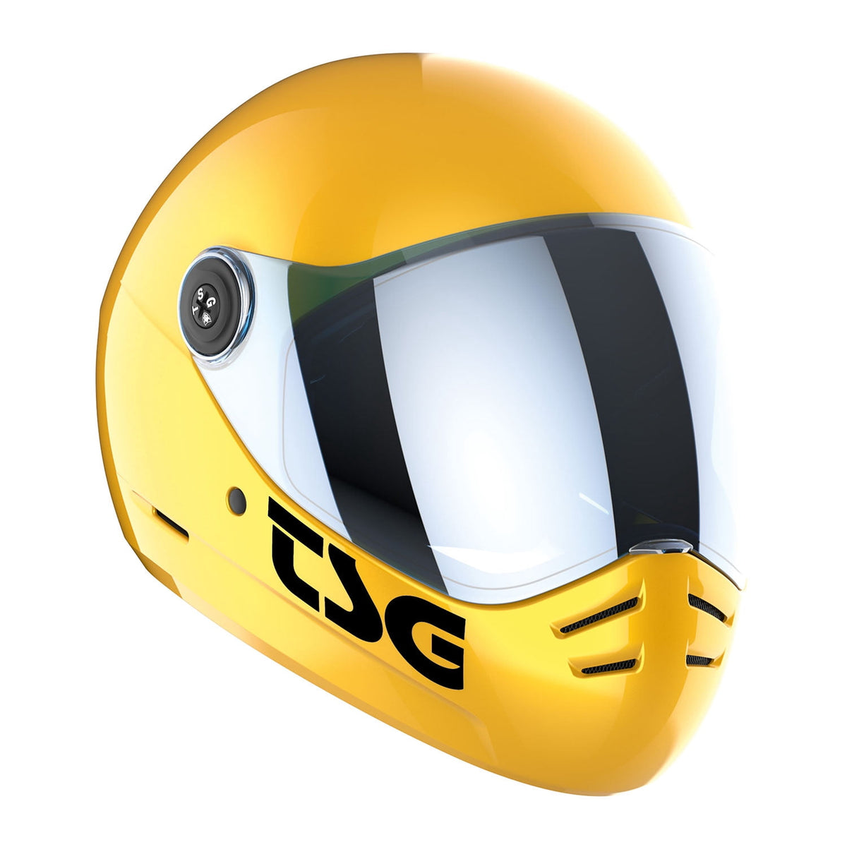 TSG Pass 2.0 Full Face Helmet w/Bonus Visor, Downhill Skateboarding, Satin Black