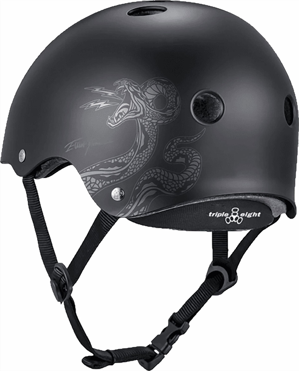 Triple Eight Certified Deep Cover Helmet Xs/S Matte Black