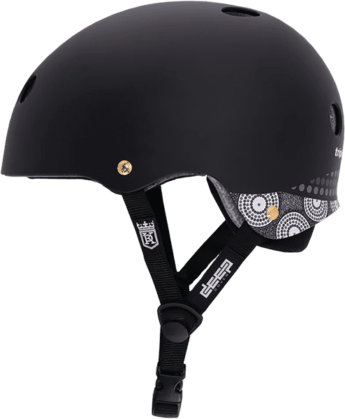 Triple Eight Certified Deep Cover Helmet Xs/S Matte Black