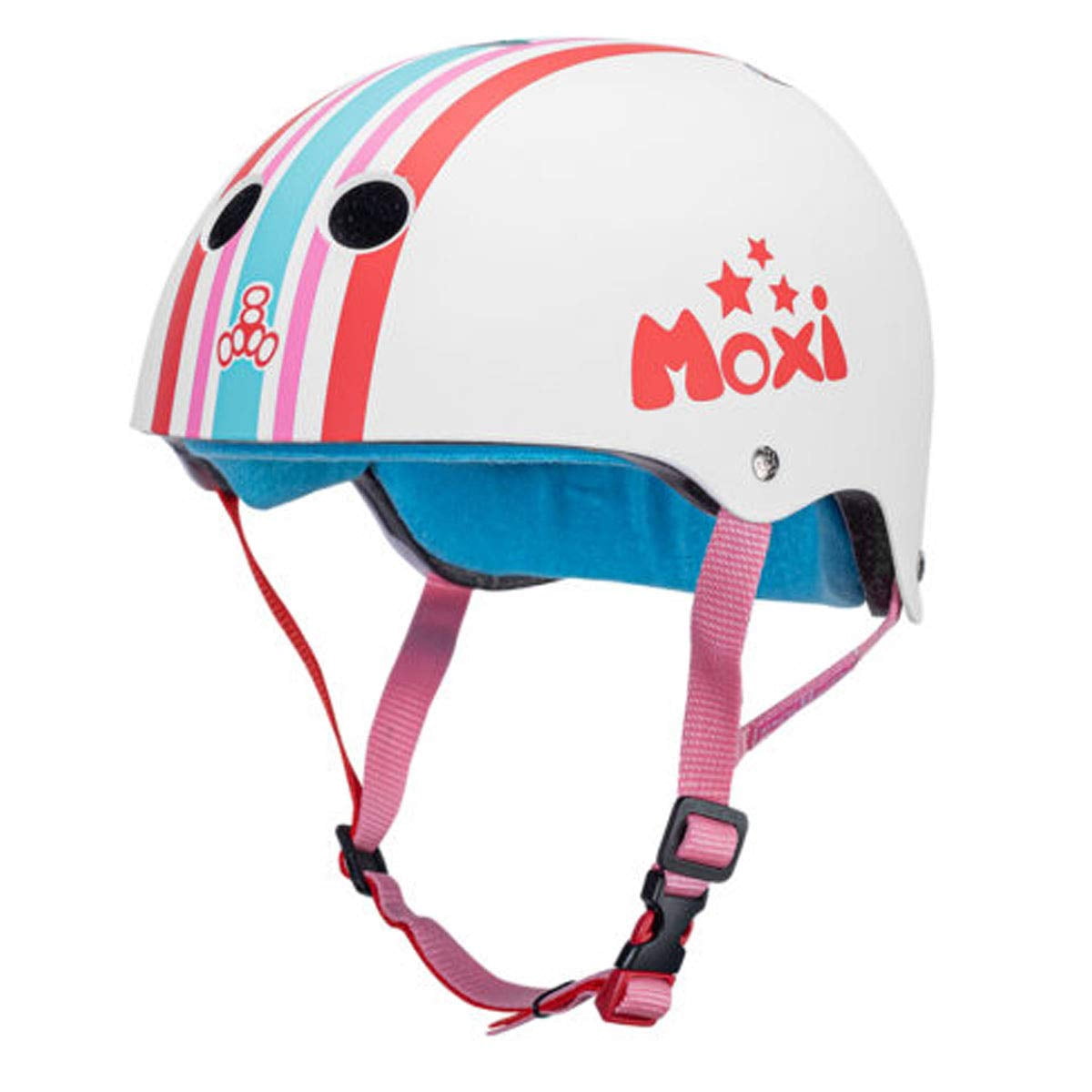 Triple Eight Certified Sweatsaver Extra Small / Small - Moxi Stripey White