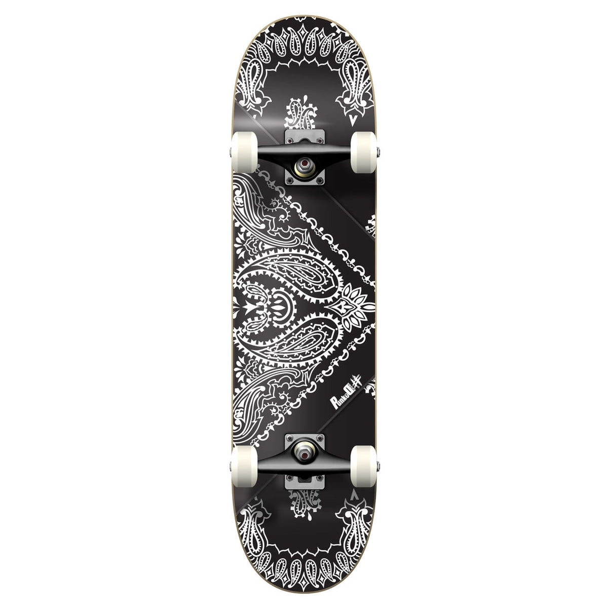 Yocaher Graphic Complete 31" x 7.75" Skateboard - Bandana Black