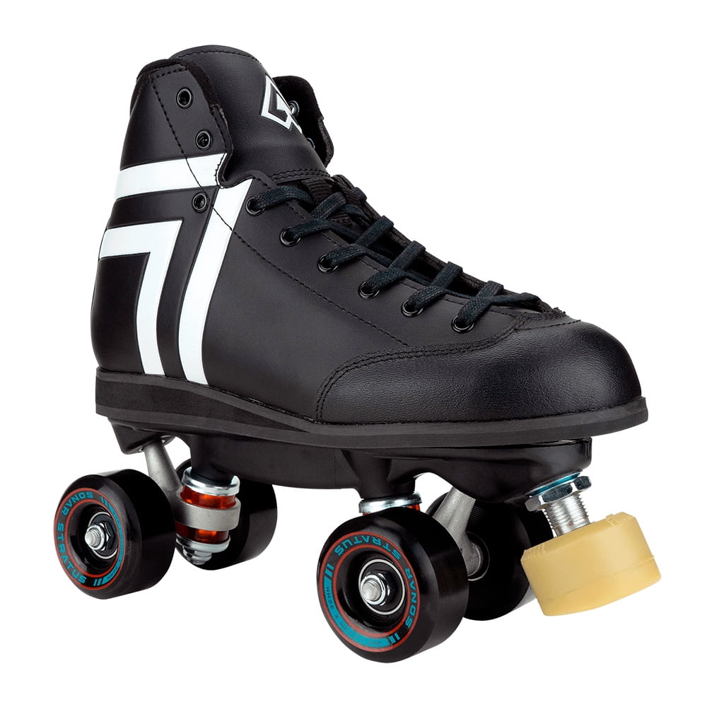 Riedell Quad Outdoor Roller Skates - Antik Skyhawk Park Skate Set (Size 4, Black)