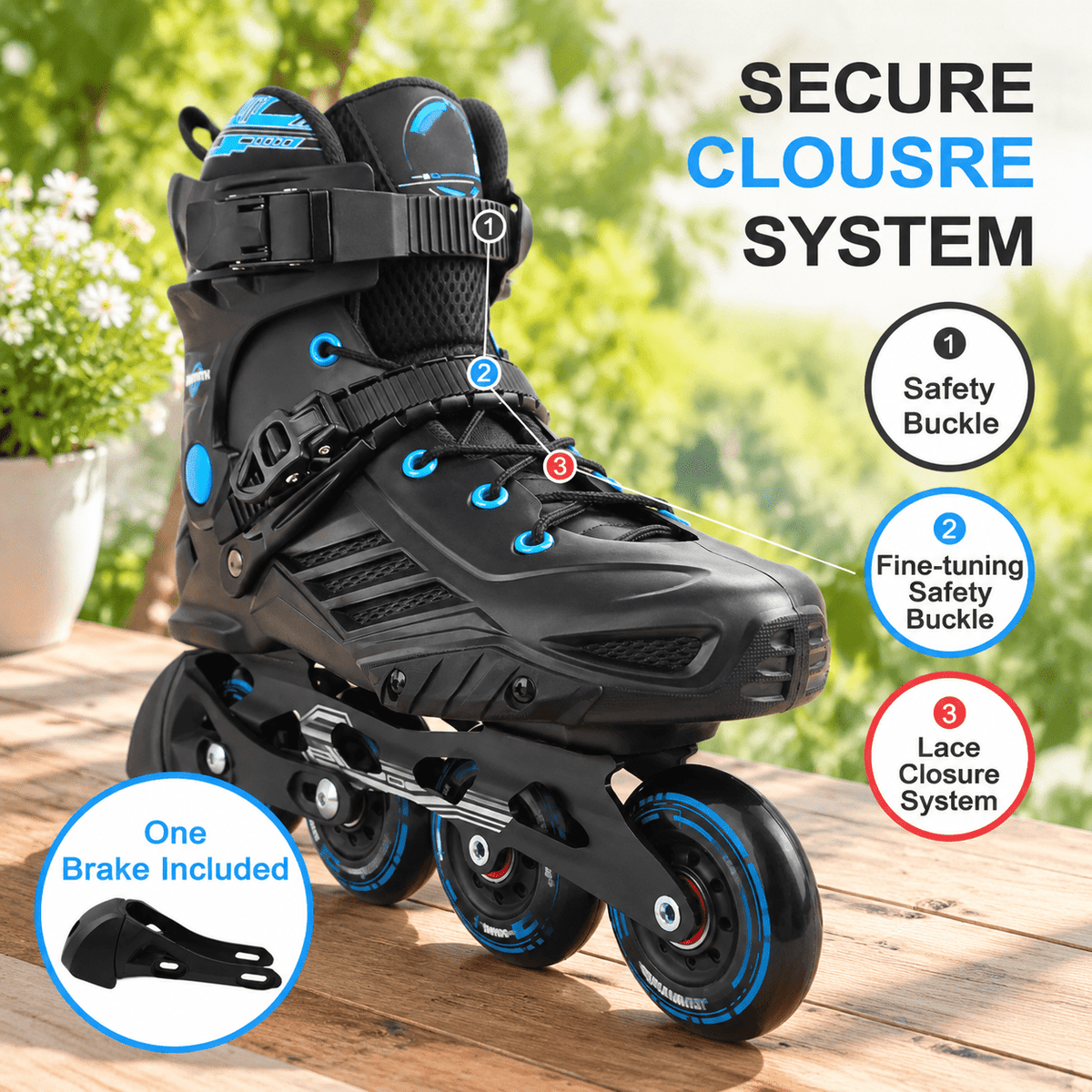 Inline Skates For Women Men Outdoor Street Roller Adult Male Female Professional Fitness Unisex