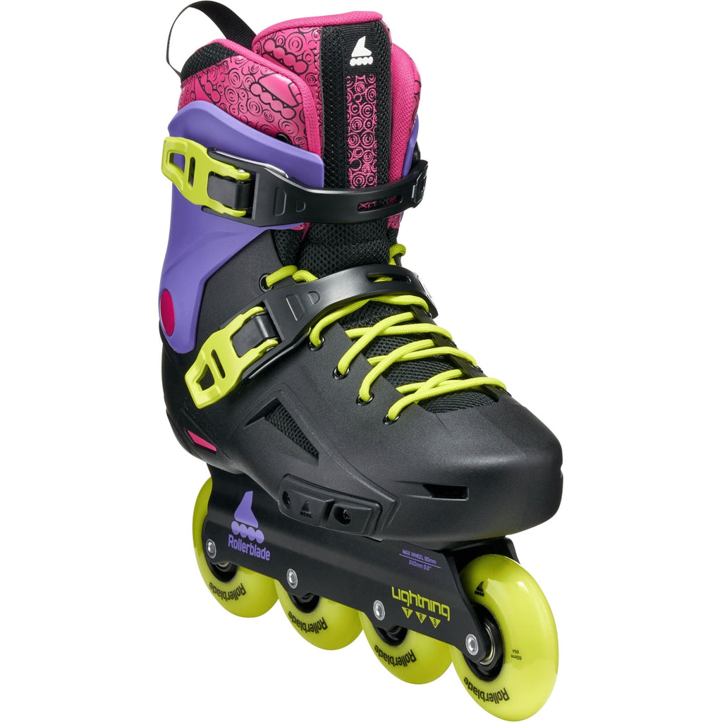 ROLLERBLADE Men's Lightning TRS Inline Skates, Color: Black/Purple/Pink, Size: 11/11.5 (86B0760170NZ11-11/11.5)