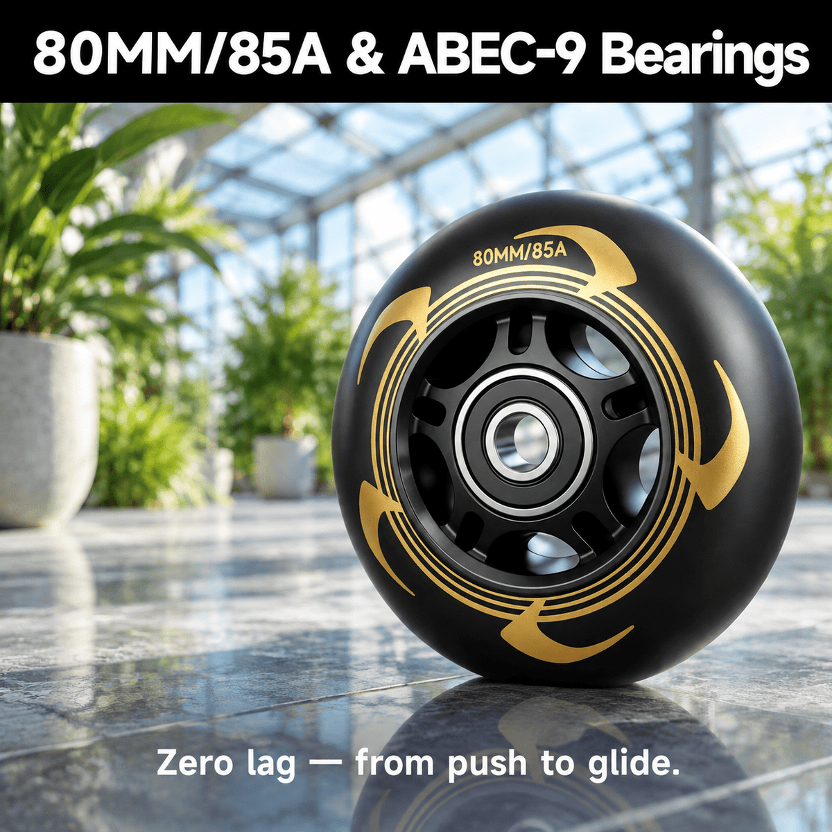 Men's Inline Skates For Urban Freeride Skating - Abec-9 Bearings High-impact Pp Shell Ankle Support All-weather Buckle