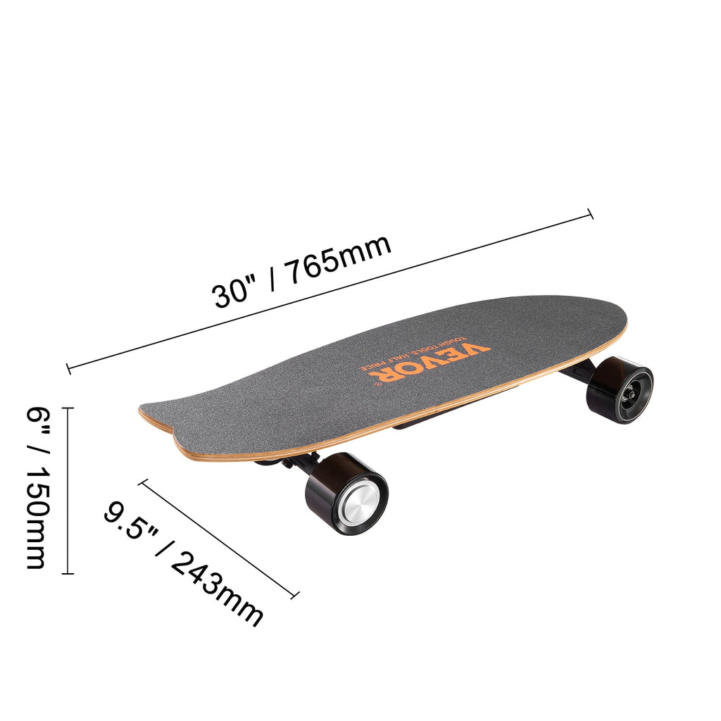 KFFKFF Electric Longboard Skateboard with Control 7.5 Mile Range for Adults Kids