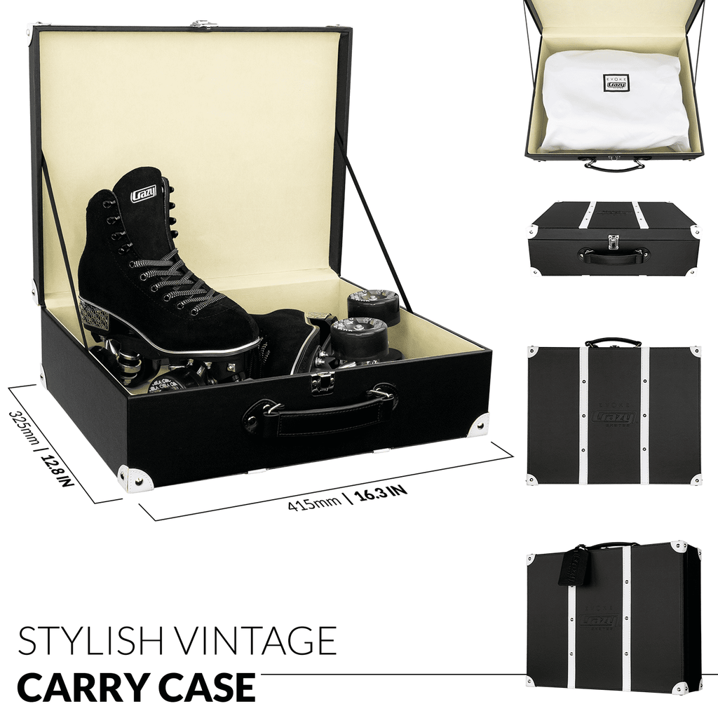 Crazy Skates Evoke Roller Skates for Women - Stylish Suede Quad Skates