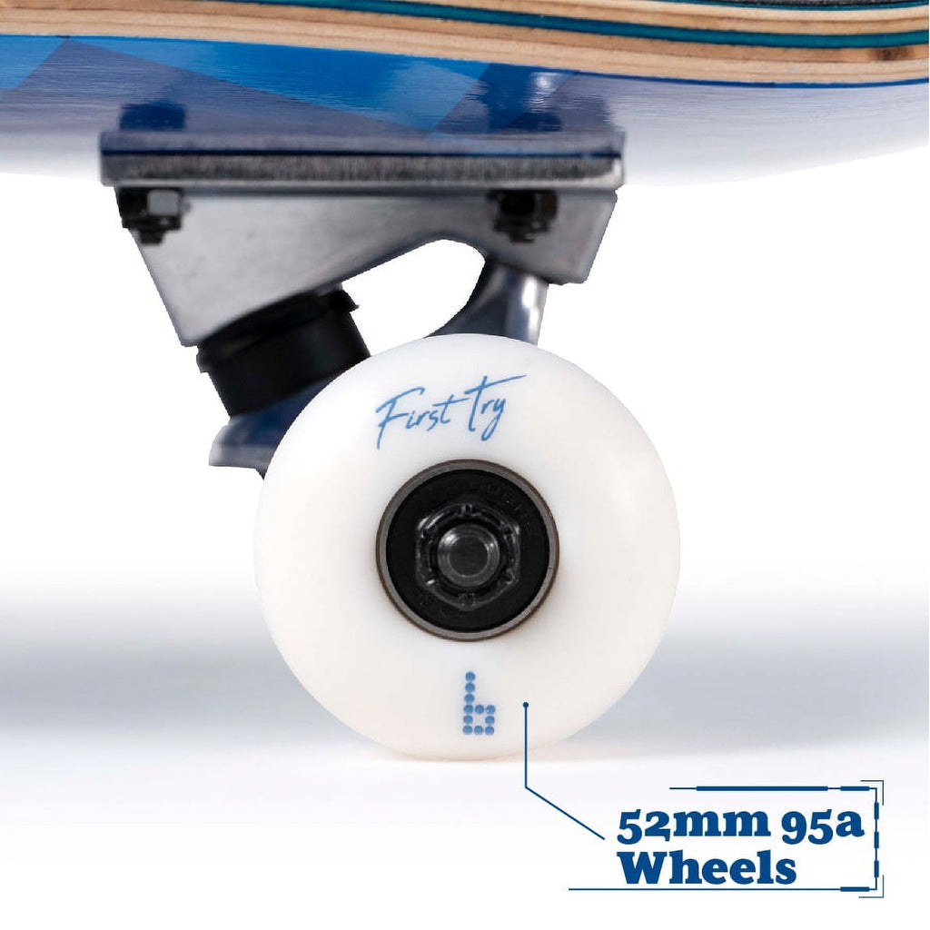 Braille Skateboarding - Multicolor, 31 In. x 7.75 In. Complete Skateboard, with 7-Ply Maple Deck and Abec-7 Bearings