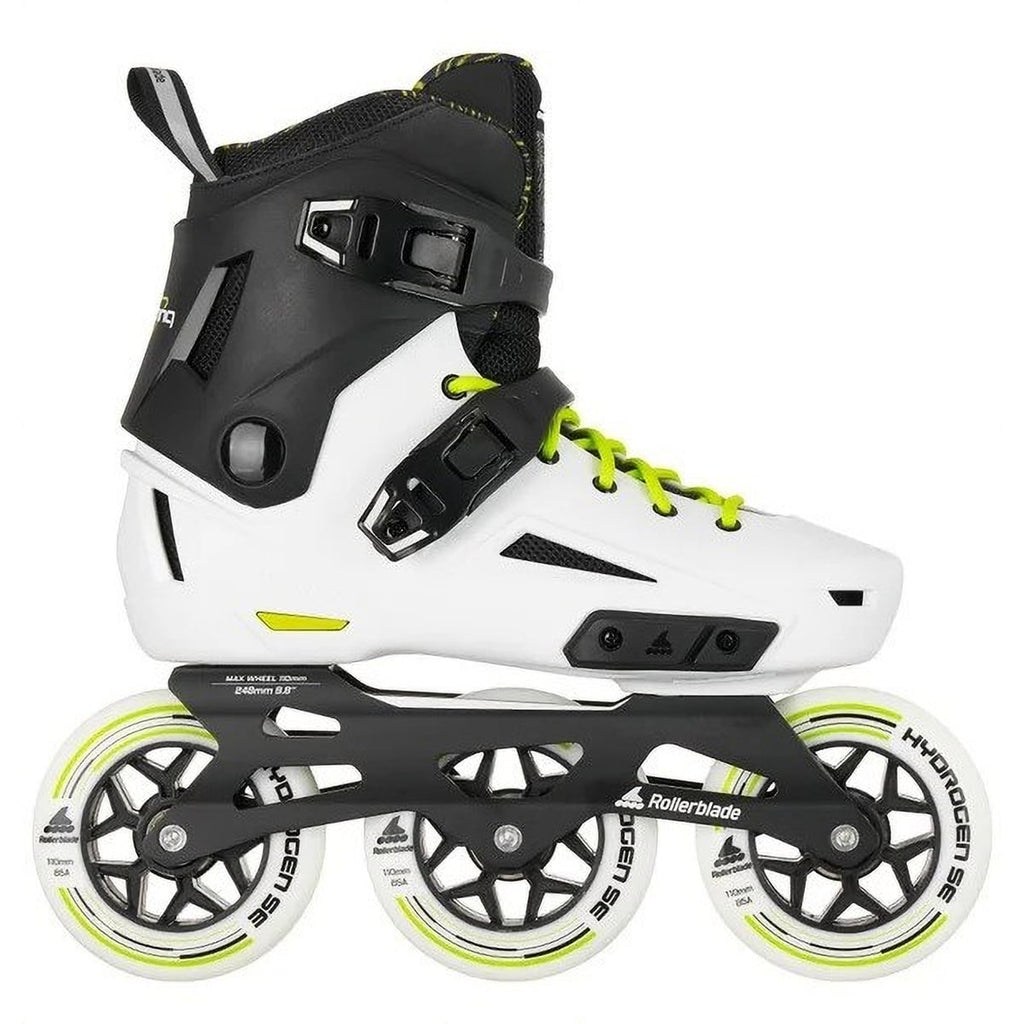 ROLLERBLADE Adult Unisex Lightning 110 White/Black Inline Skates, Size: 8