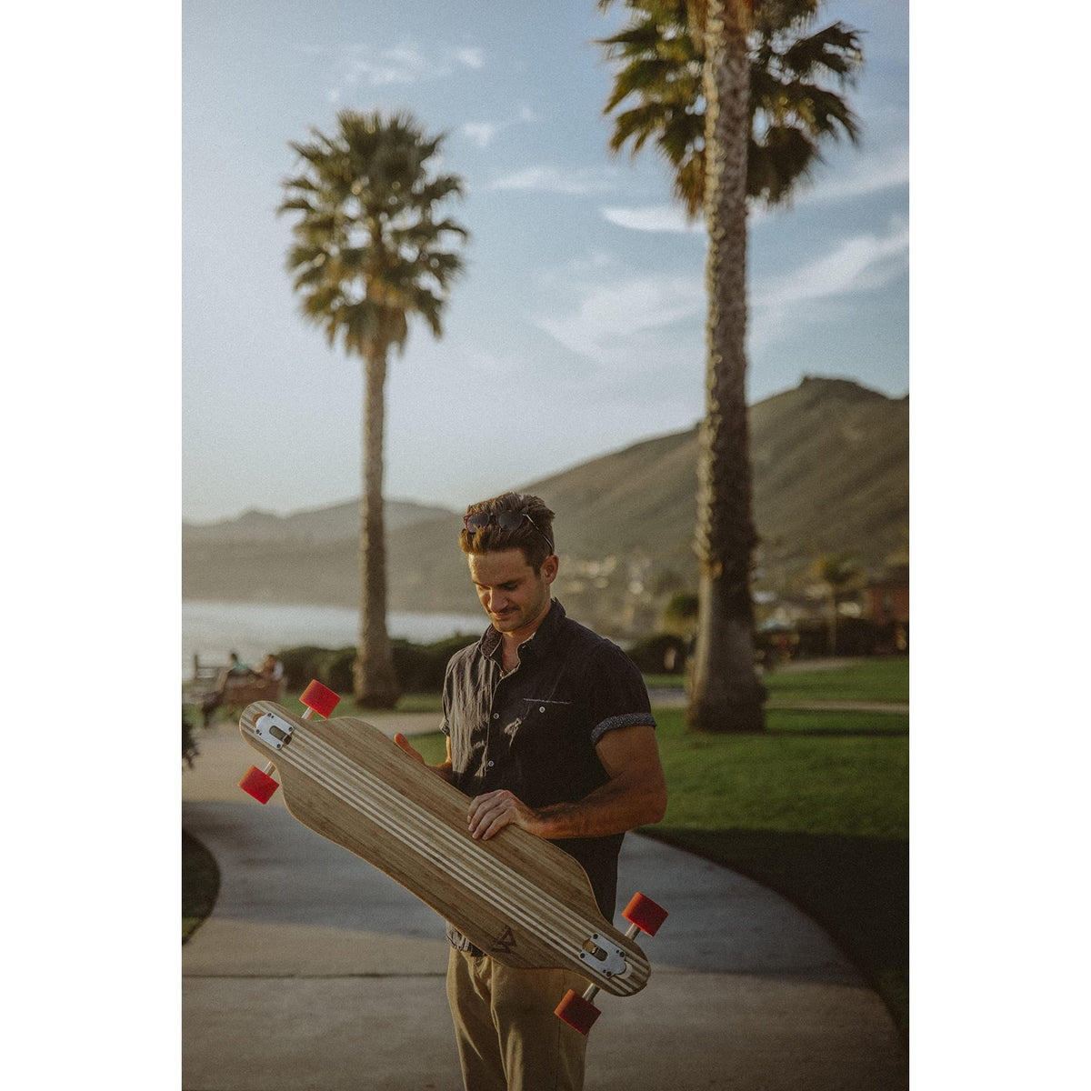 Magneto Longboard Cruiser Skateboard - 70mm 78A Cruiser Wheels for Smooth Riding - Drop-Through Long Boards Design for Stability - Easy Adjustments with Skate Tool - Brown 42in x 9.5in 8-Ply Maple