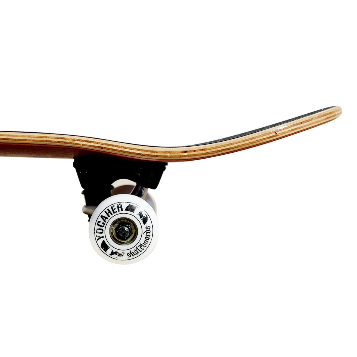 Yocaher 31" x 7.75" Complete Skateboard with Canadian Maple, ABEC-9 Bearings- Stained Black