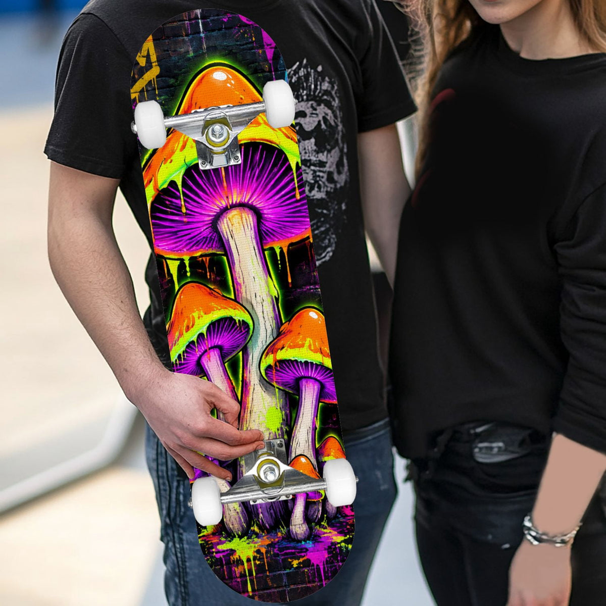 Complete Skateboard Golden Retriever Dog Portrait 31 Inch 7-Ply Maple Skateboard with PU Wheels and Aluminum Trucks, Ready-to-Ride Skateboard for Beginners, Teens and Adults