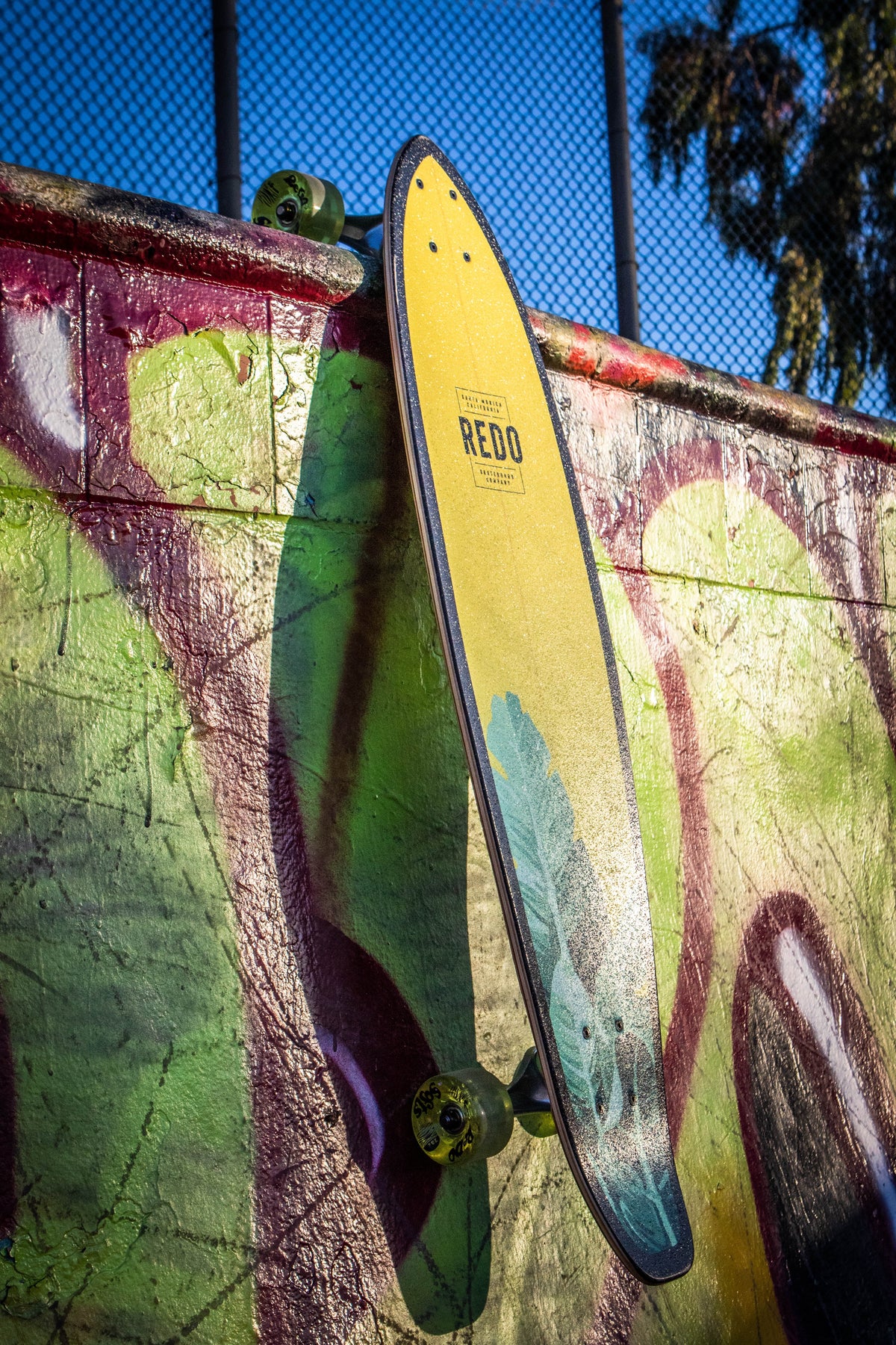 ReDo Skateboard 34.5" San Diego Umbrella Longboard for Boys Girls Kids Adults