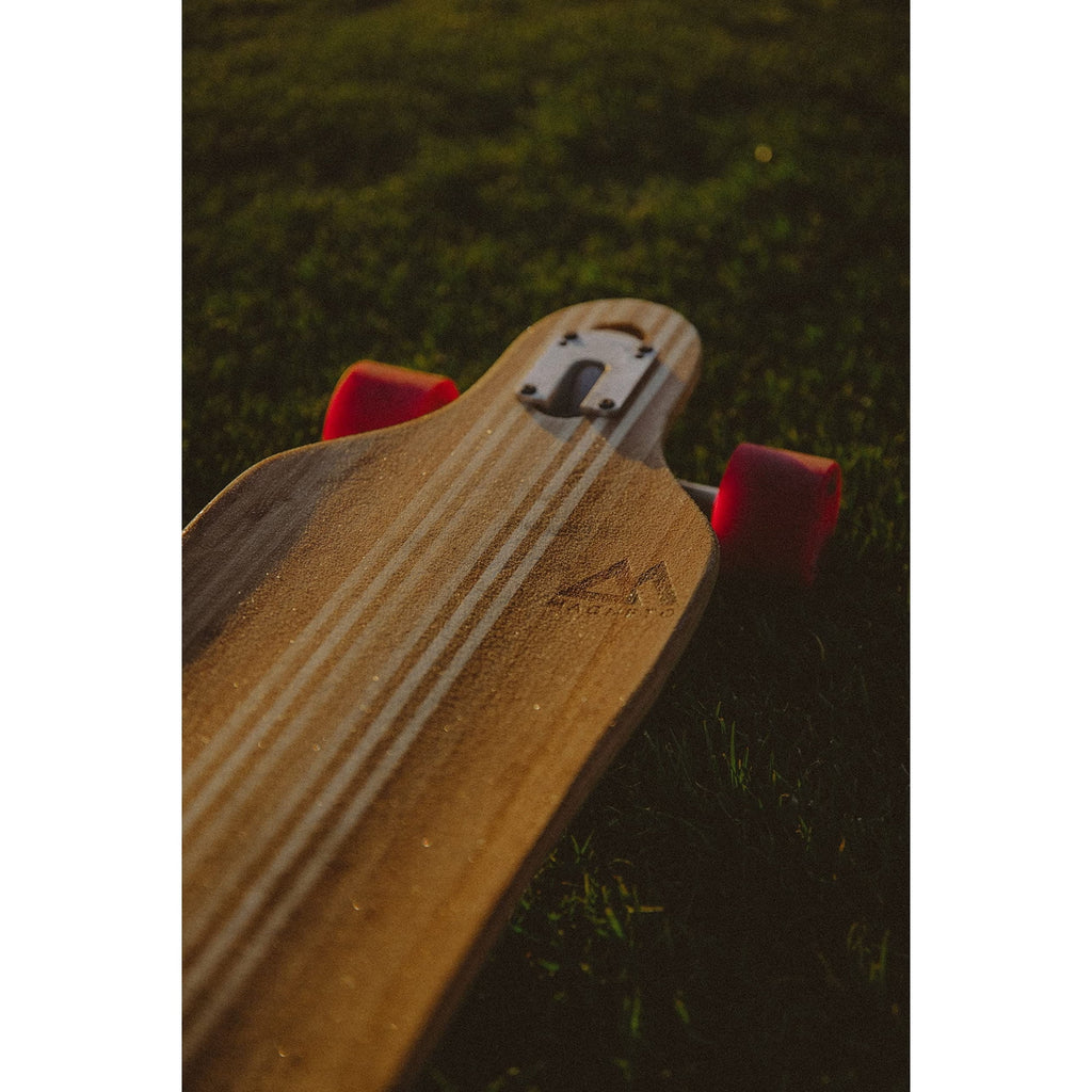 Magneto Longboard Cruiser Skateboard - 70mm 78A Cruiser Wheels for Smooth Riding - Drop-Through Long Boards Design for Stability - Easy Adjustments with Skate Tool - Brown 42in x 9.5in 8-Ply Maple