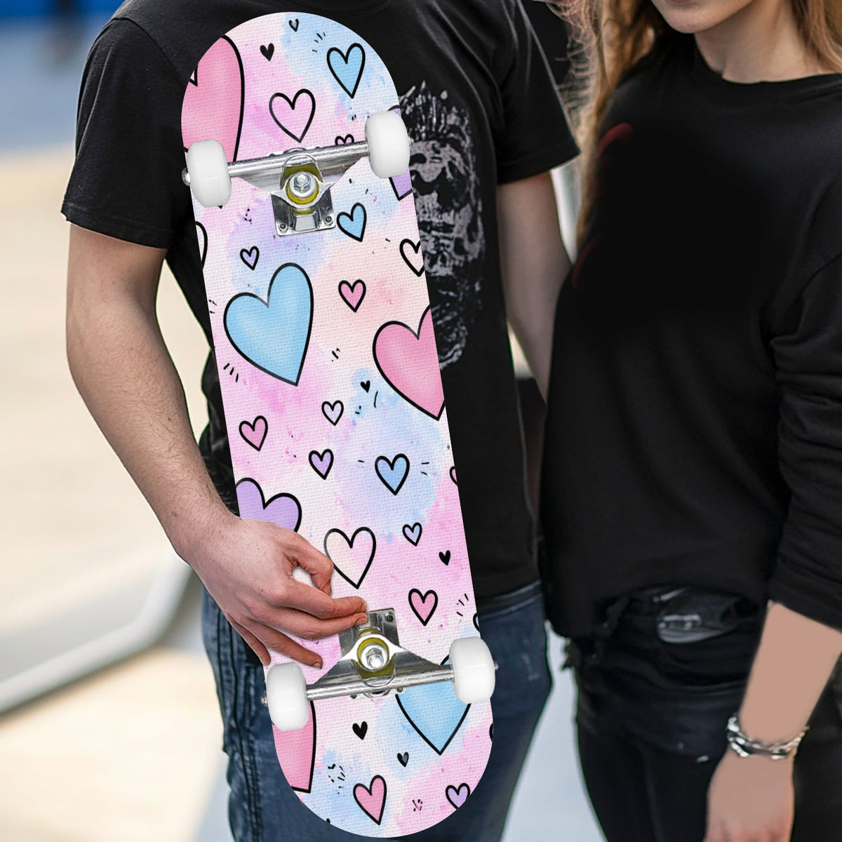 Complete Skateboard Vibrant Comic Eye 31 Inch 7-Ply Maple Skateboard with PU Wheels and Aluminum Trucks, Ready-to-Ride Skateboard for Beginners, Teens and Adults