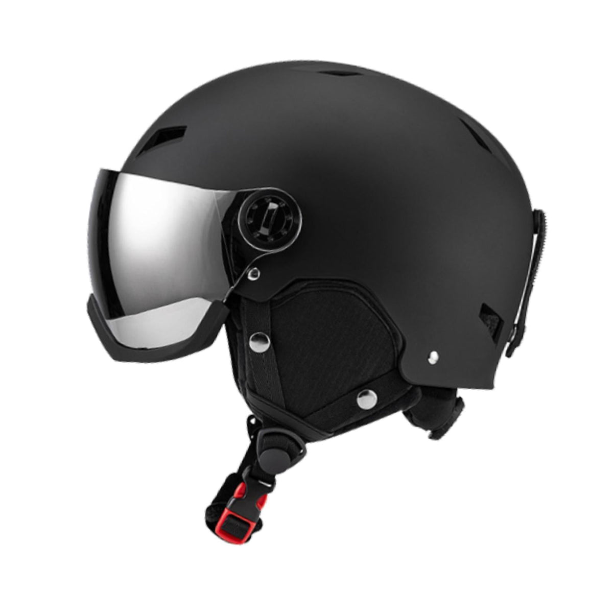 figatia Snowboard Helmet Ski Helmet with Goggles Headgear with Ski Goggles Ear Cover Warm Shockproof Windproof Snow Helmet Ski Helmet L Dark Grey