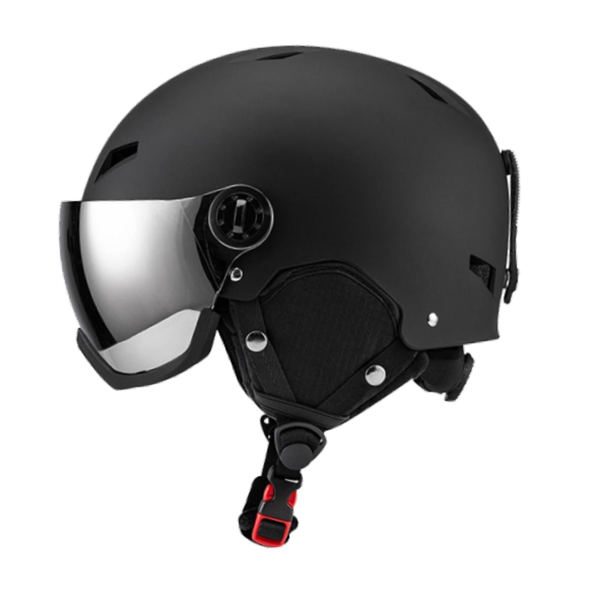 figatia Snowboard Helmet Ski Helmet with Goggles Headgear with Ski Goggles Ear Cover Warm Shockproof Windproof Snow Helmet Ski Helmet L Dark Grey