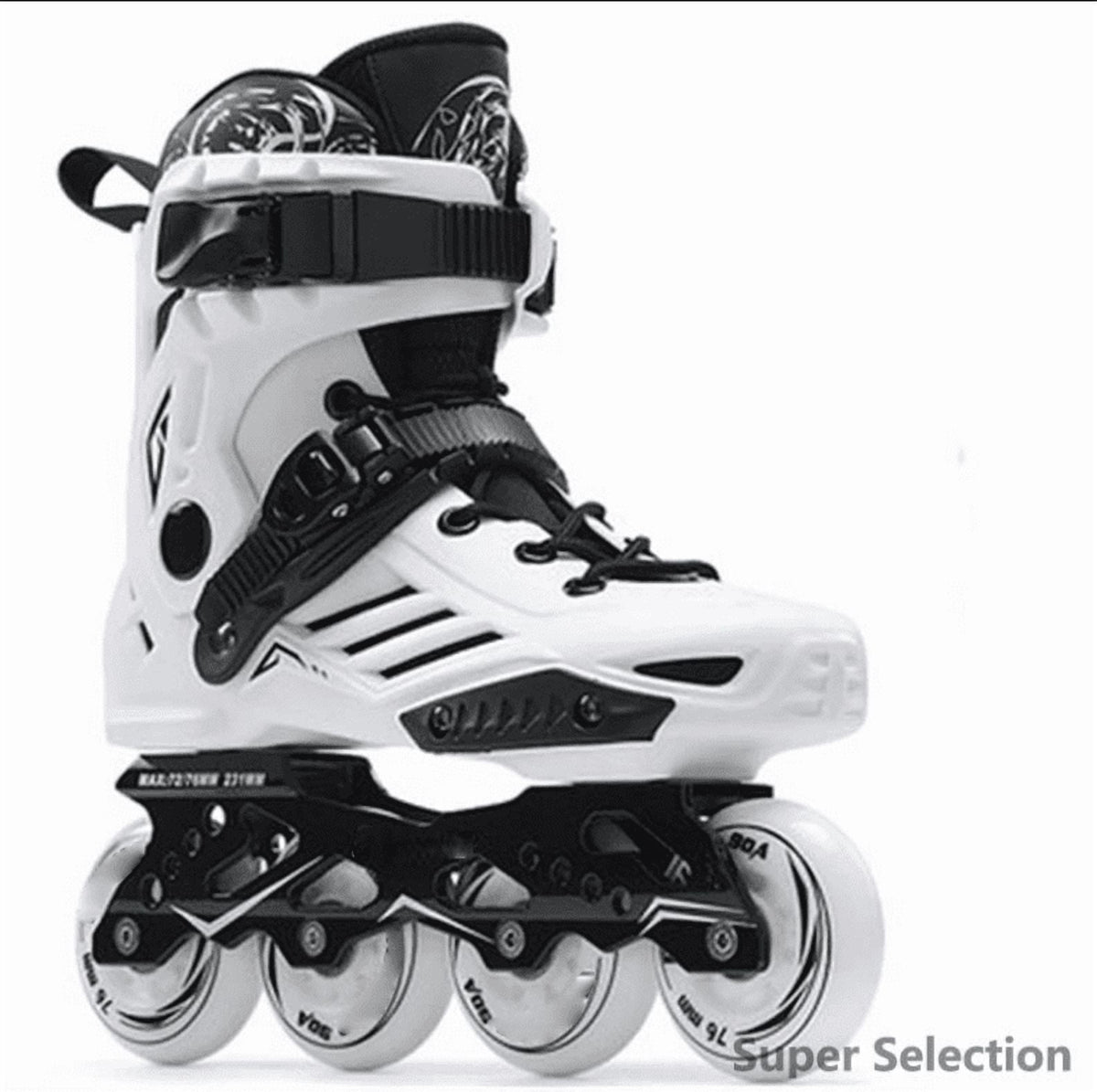 Adult Inline Skates 4-Wheel For Men & Women, Fitness Recreational Roller Skates With PU Wheels & ABEC-5 Bearings, Lace-Up Support, EU 35-46, For Beginners & Intermediate
