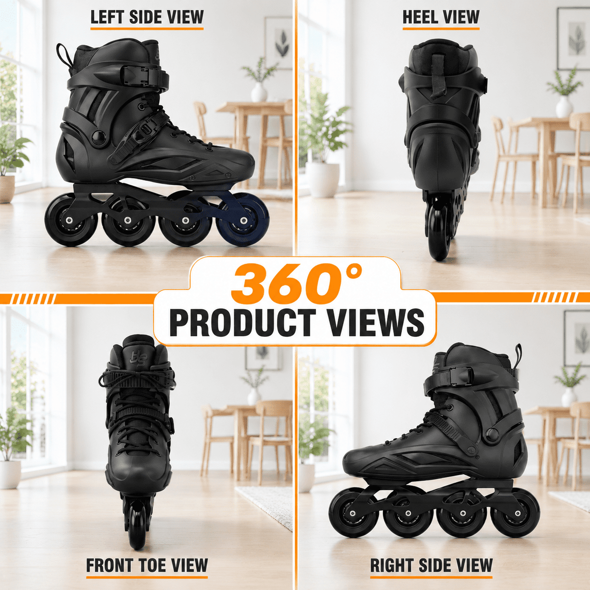 Unisex Inline Skates, Men3.5-4/Women4.5-5, Performance Fitness Roller Skates