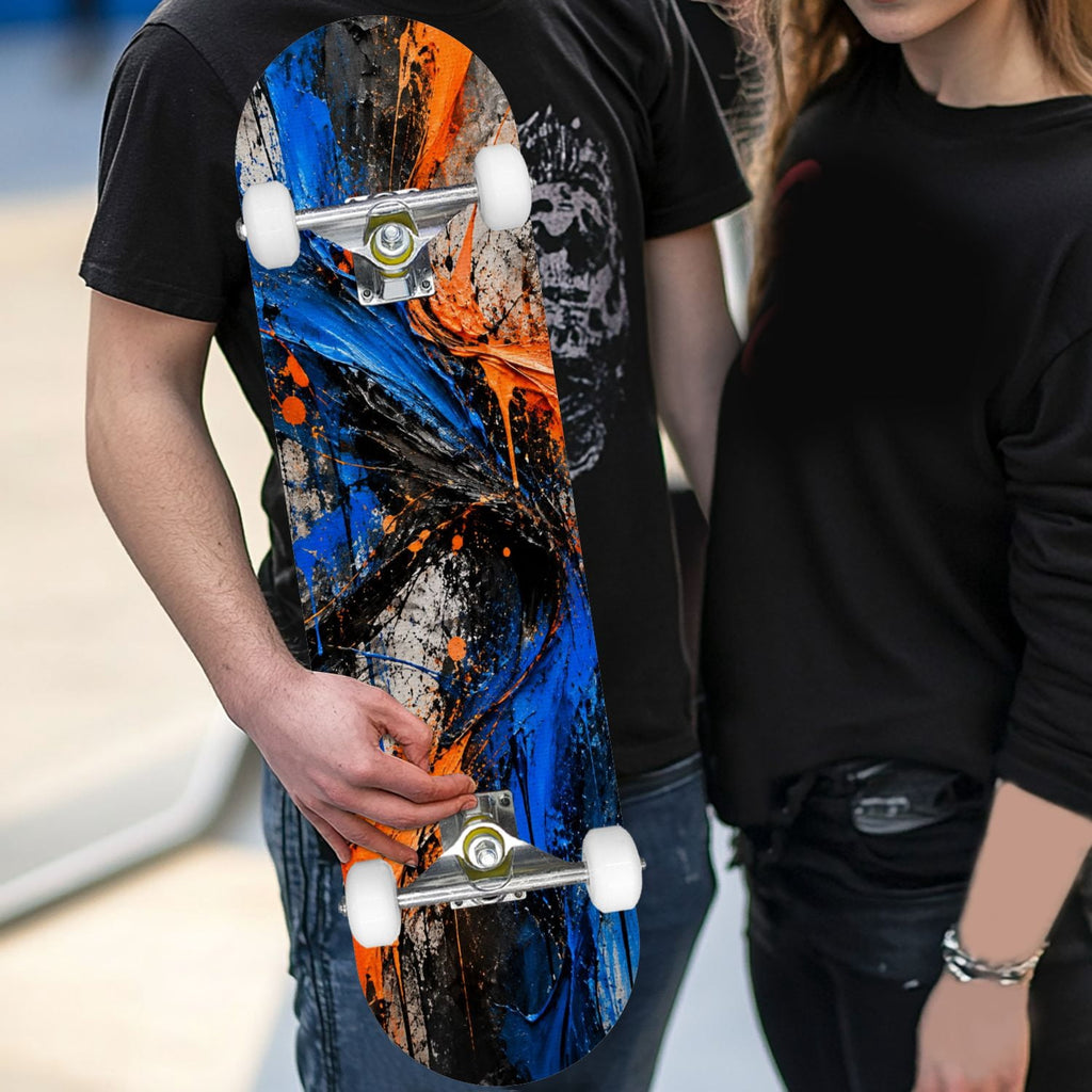 Complete Skateboard Golden Retriever Dog Portrait 31 Inch 7-Ply Maple Skateboard with PU Wheels and Aluminum Trucks, Ready-to-Ride Skateboard for Beginners, Teens and Adults