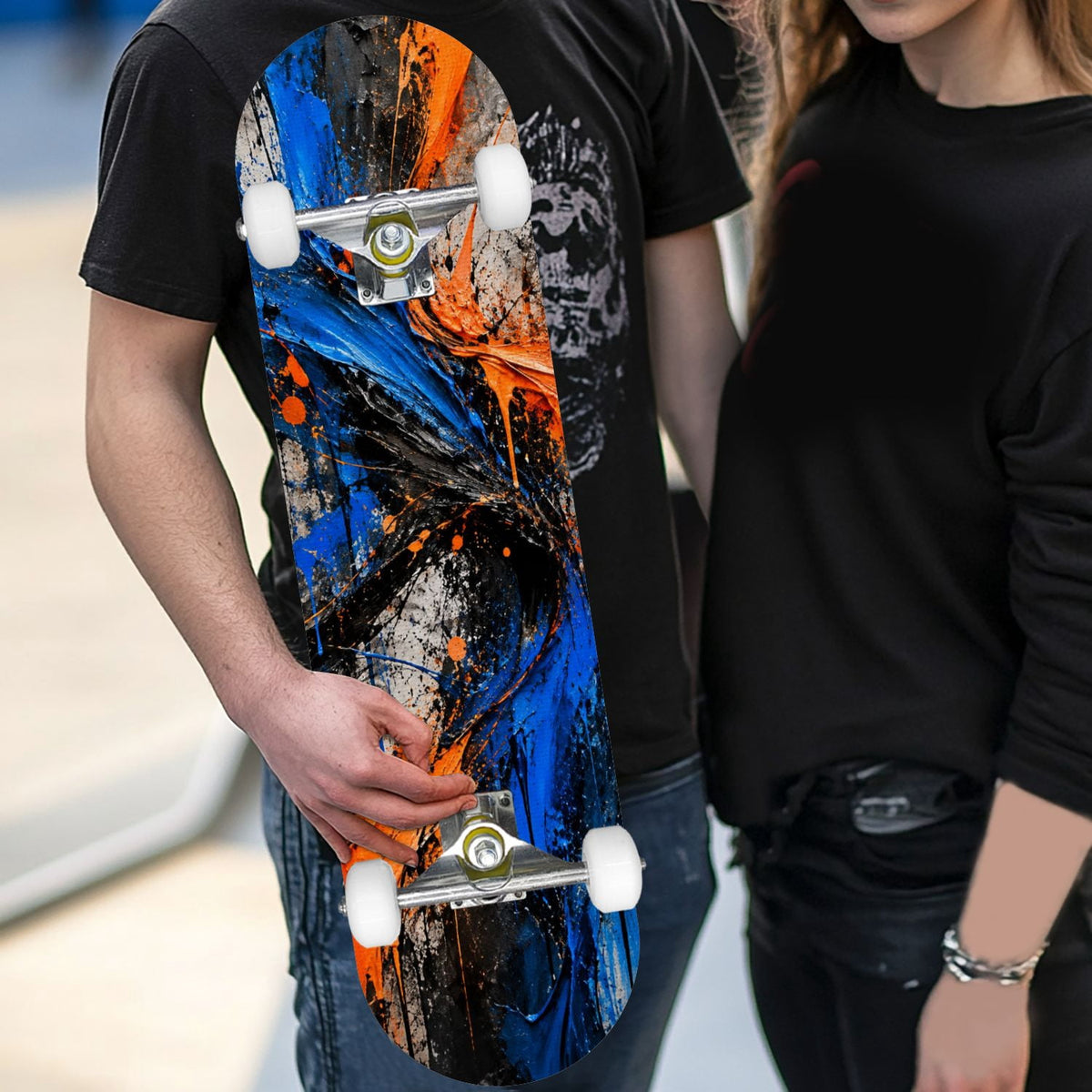 Complete Skateboard Golden Retriever Dog Portrait 31 Inch 7-Ply Maple Skateboard with PU Wheels and Aluminum Trucks, Ready-to-Ride Skateboard for Beginners, Teens and Adults
