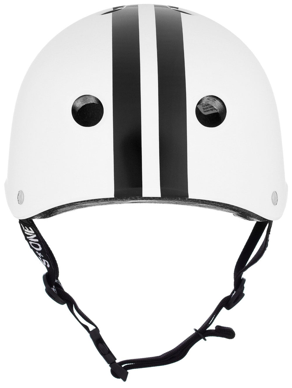 S1 Lifer Helmet - White Gloss w/ Black Stripes