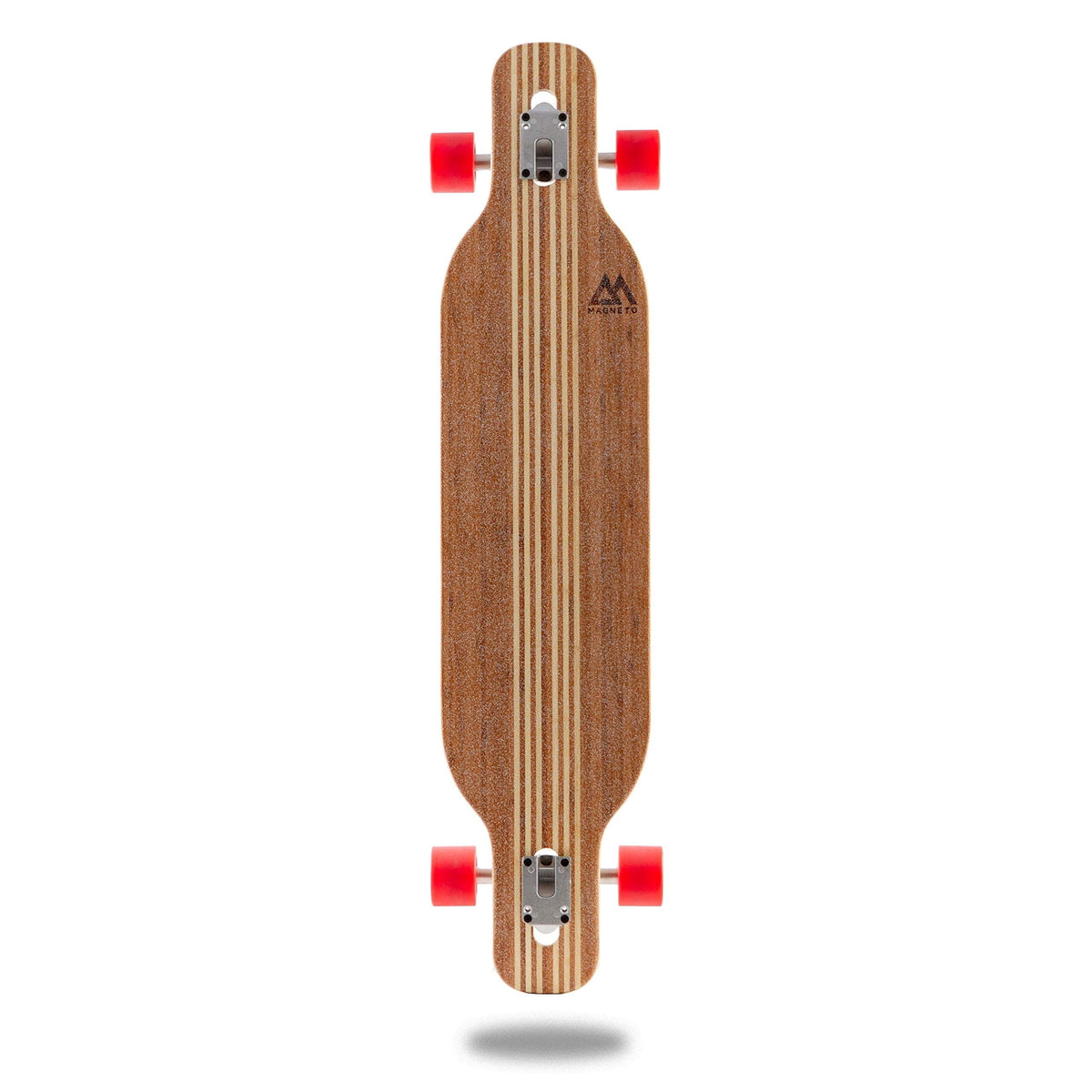 Magneto Longboard Cruiser Skateboard - 70mm 78A Cruiser Wheels for Smooth Riding - Drop-Through Long Boards Design for Stability - Easy Adjustments with Skate Tool - Brown 42in x 9.5in 8-Ply Maple