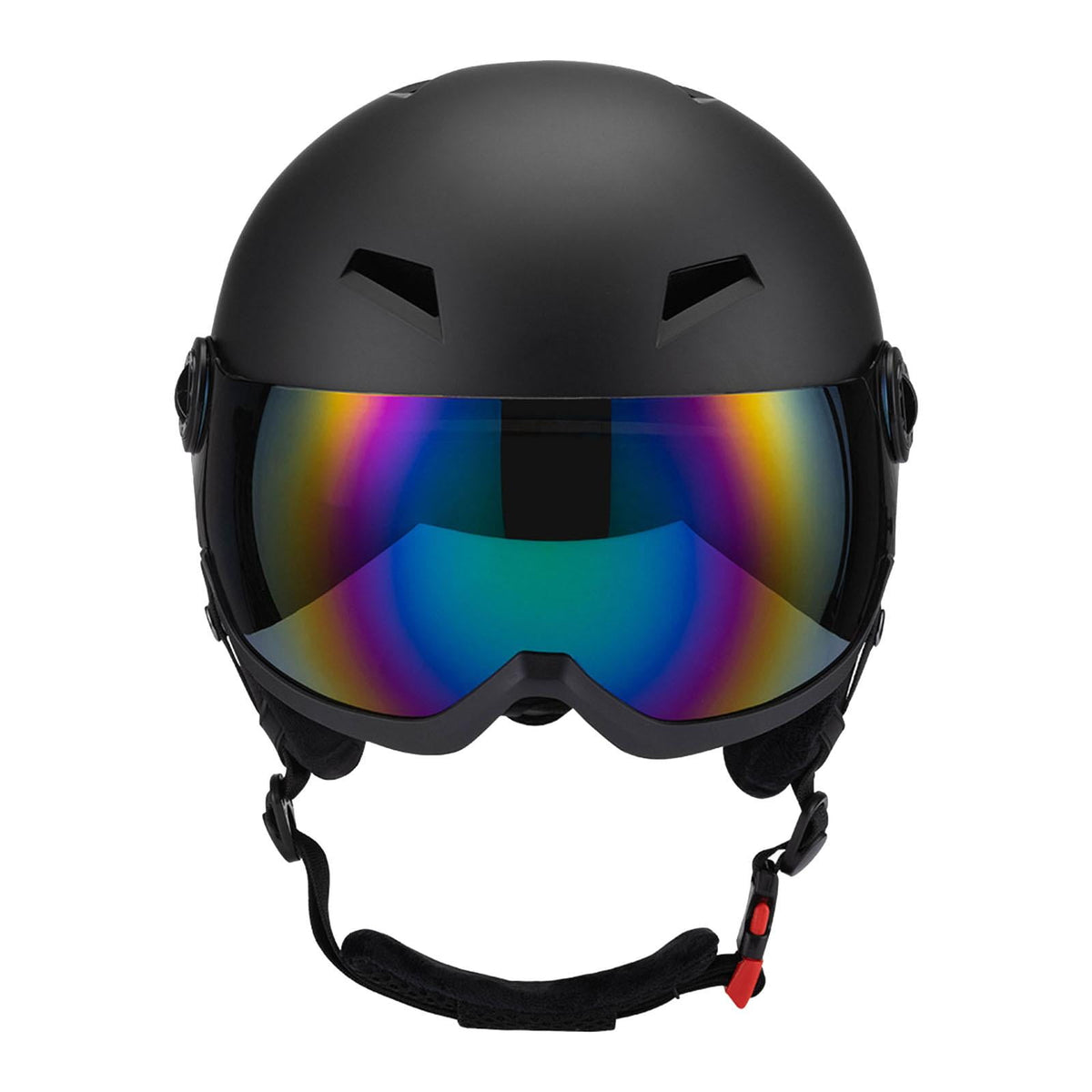 figatia Snow Sports Helmet Windproof Breathable Snowboard Helmet Protection Goggles for Adults for Skateboarding Winter Sports Black S