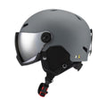 figatia Snowboard Helmet Ski Helmet with Goggles Headgear with Ski Goggles Ear Cover Warm Shockproof Windproof Snow Helmet Ski Helmet L Dark Grey