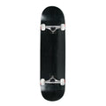 moose complete skateboard stained black 8.5" silver/white assembled